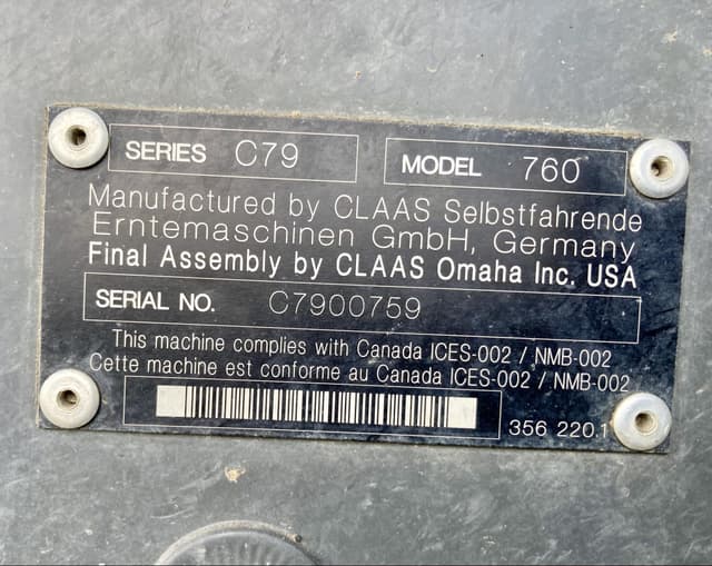 Image of CLAAS LEXION 760TT equipment image 2