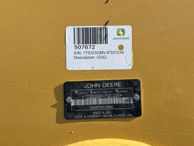Image of John Deere 333G equipment image 4