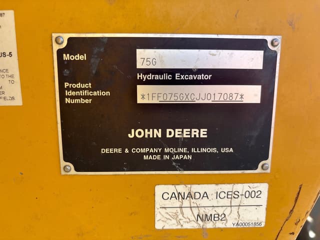 Image of John Deere 75G equipment image 2