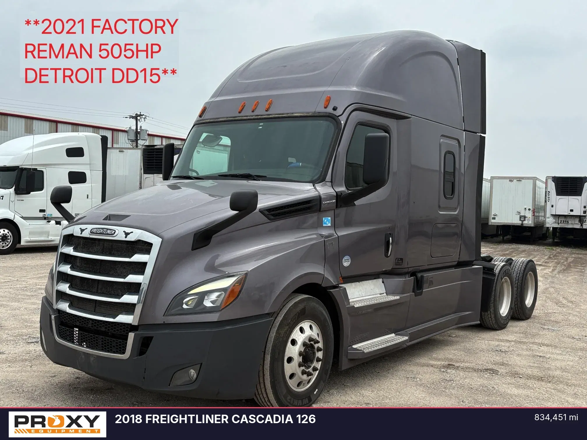2018 Freightliner Cascadia 126 Equipment Image0