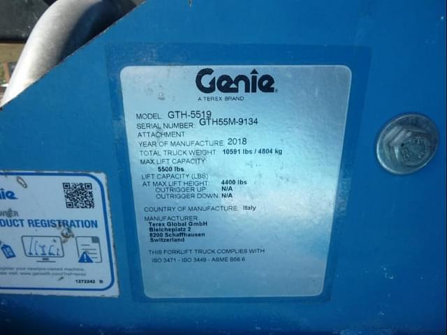 Image of Genie GTH5519 equipment image 4