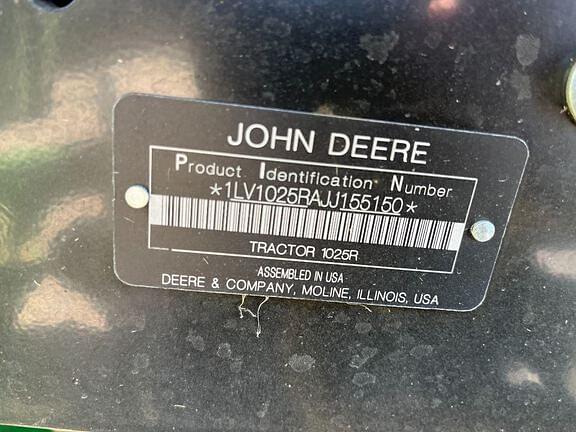 Image of John Deere 1025R equipment image 4