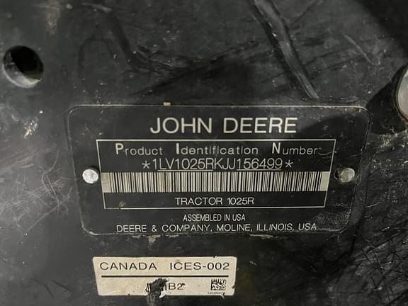 Image of John Deere 1025R equipment image 2