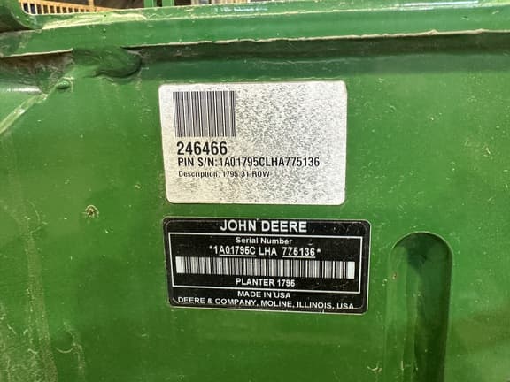 Image of John Deere 1795 equipment image 3