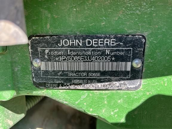 Image of John Deere 5065E equipment image 1