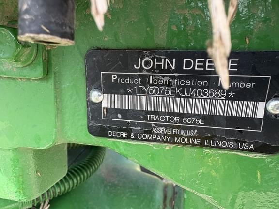 Image of John Deere 5075E equipment image 1