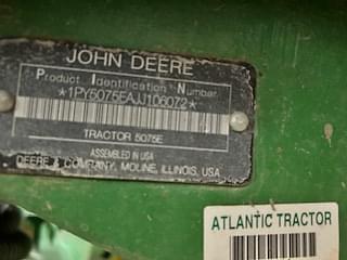 Image of John Deere 5075E equipment image 4