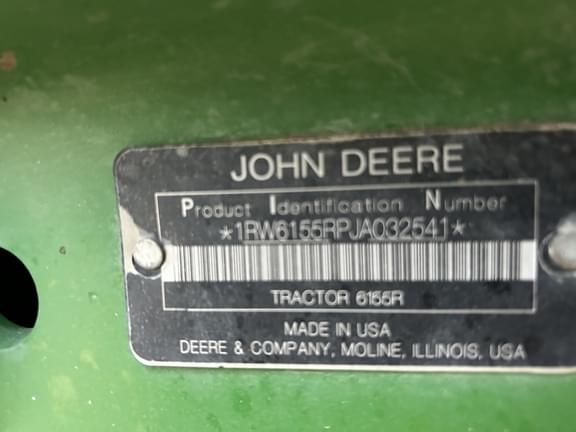 Image of John Deere 6155R equipment image 3