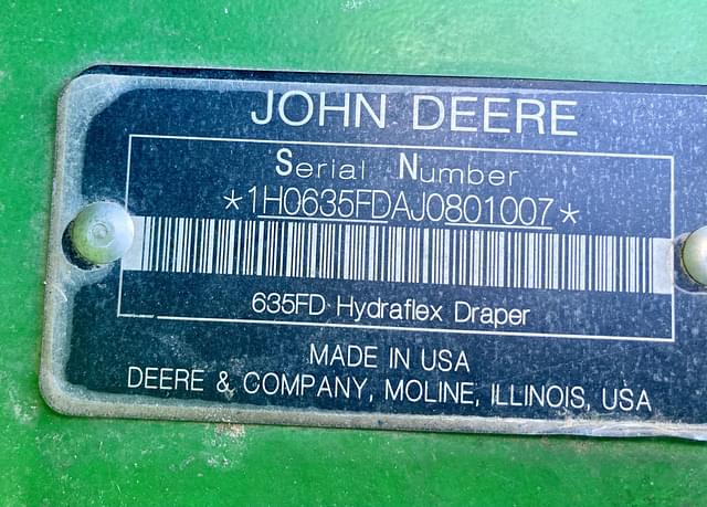 Image of John Deere 635FD equipment image 1