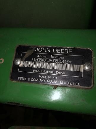 Image of John Deere 640FD equipment image 1