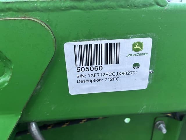 Image of John Deere 712FC equipment image 1