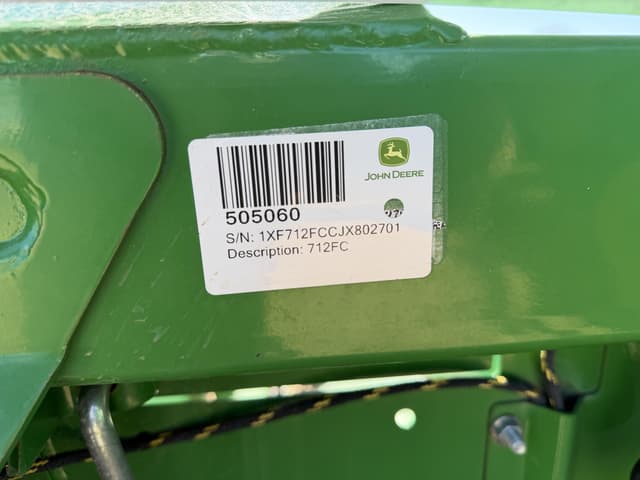 Image of John Deere 712FC equipment image 3