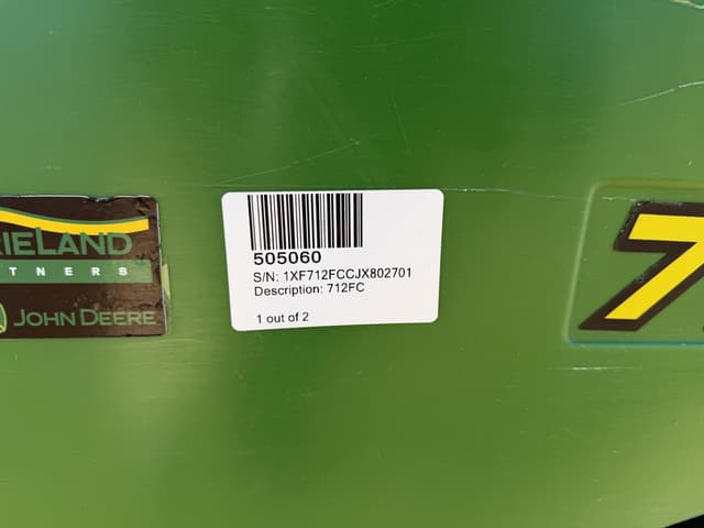 Image of John Deere 712FC equipment image 2