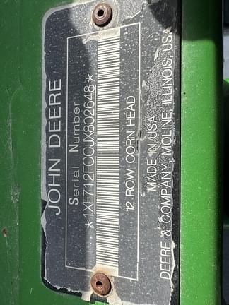 Image of John Deere 712FC equipment image 3