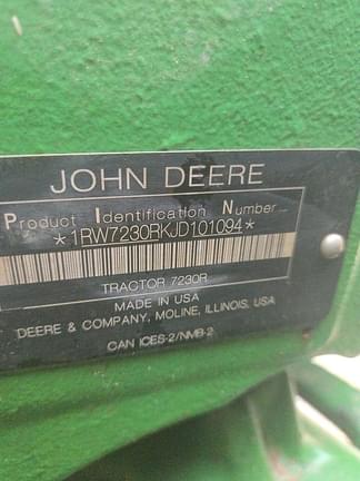 Image of John Deere 7230R equipment image 1