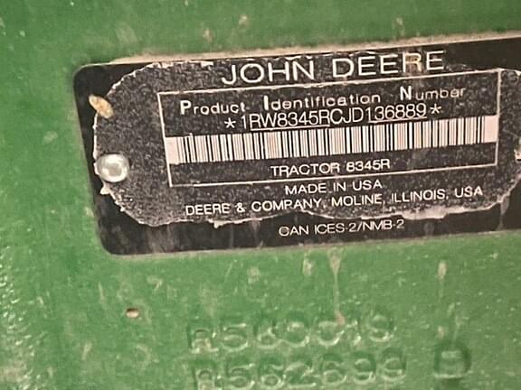 Image of John Deere 8345R equipment image 3