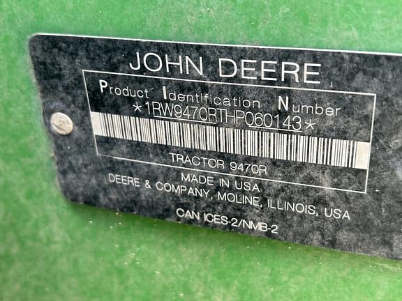 Image of John Deere 9470R equipment image 1