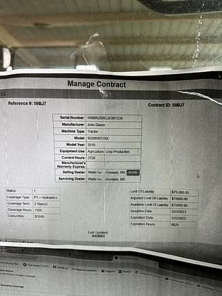 Image of John Deere 9520R equipment image 4