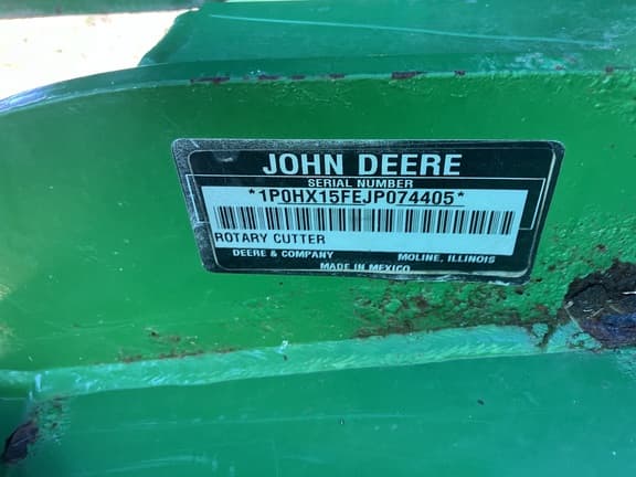 Image of John Deere HX15 equipment image 4