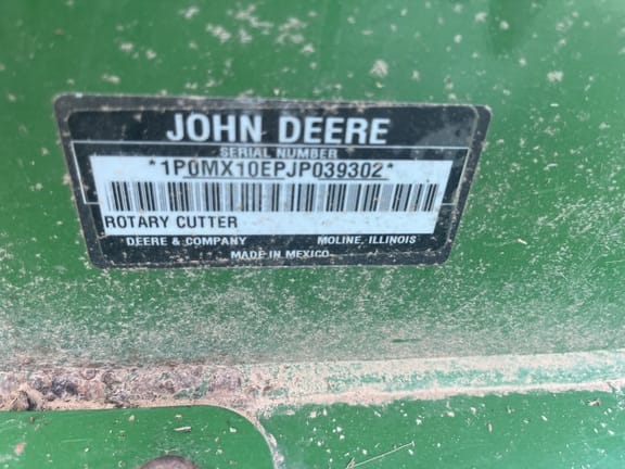 2018 John Deere MX10 Equipment Image0