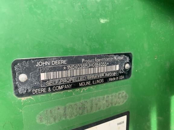 Image of John Deere R4038 equipment image 4