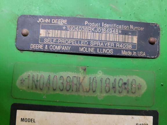 Image of John Deere R4038 equipment image 4