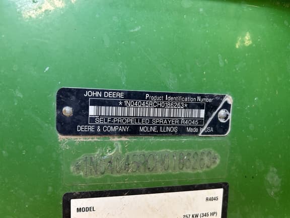 Image of John Deere R4045 equipment image 1