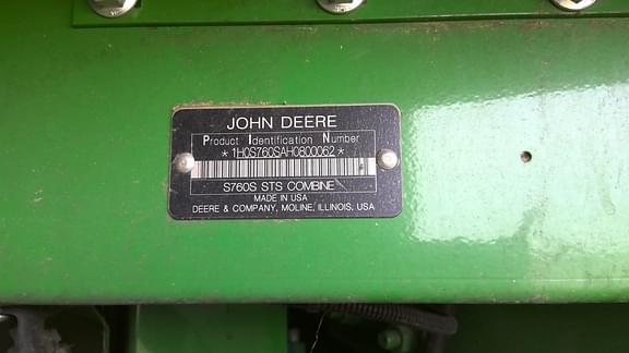 Image of John Deere S760 equipment image 2