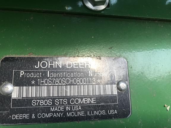 Image of John Deere S780 Image 1