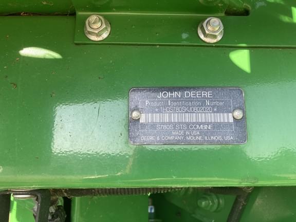 Image of John Deere S780 Primary image