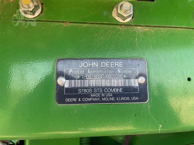 Image of John Deere S780 equipment image 4