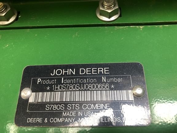 Image of John Deere S780 equipment image 4