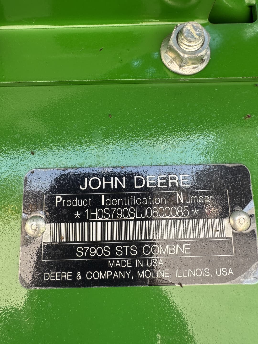 Image of John Deere S790 Image 0