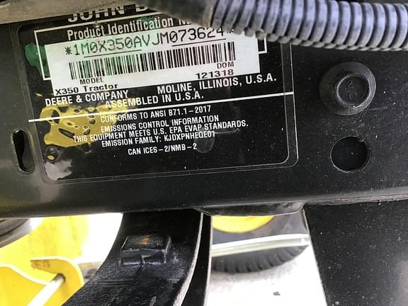 Image of John Deere X350 equipment image 3