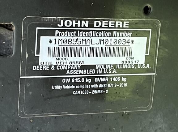 Image of John Deere Gator XUV 855M Primary image