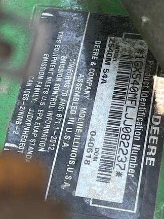 Image of John Deere Z540M equipment image 4