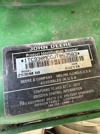 Image of John Deere Z930M equipment image 3