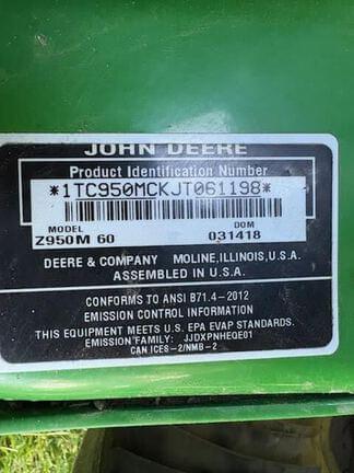 Image of John Deere Z950M equipment image 1