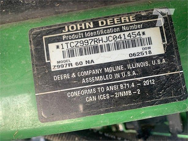 Image of John Deere Z997R equipment image 4
