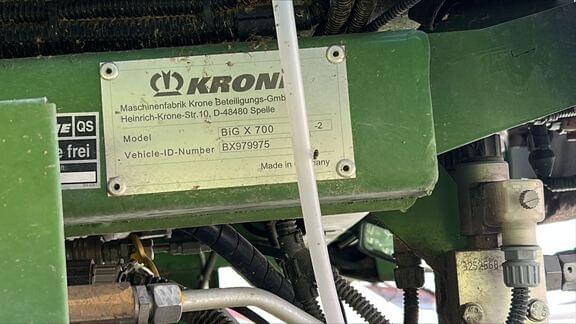 Image of Krone Big X 700 equipment image 3