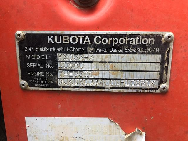 Image of Kubota KX033-4 equipment image 3