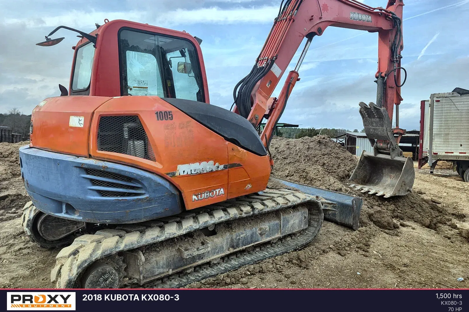 2012 Kubota KX080-3 Equipment Image0