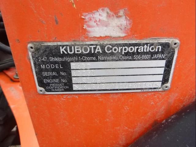Image of Kubota R430 equipment image 4