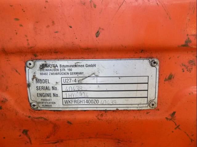 Image of Kubota U27-4 equipment image 4