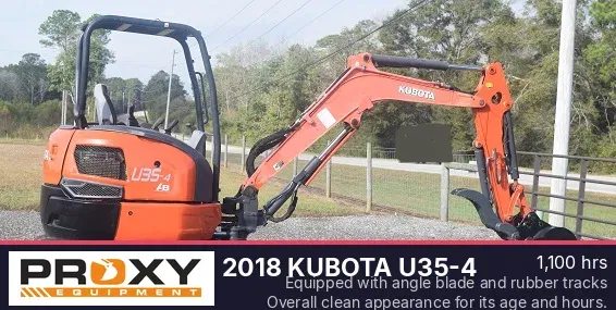 2018 Kubota U35-4 Equipment Image0