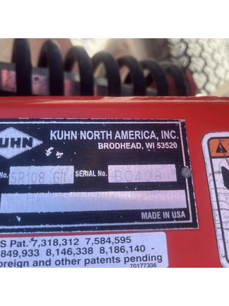 Image of Kuhn SR108GII equipment image 2