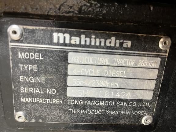 Image of Mahindra 2655 equipment image 4