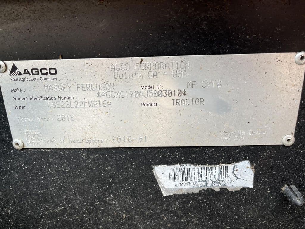 Image of Massey Ferguson 5710 Image 1