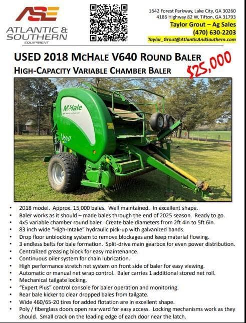 Image of McHale V640 equipment image 3