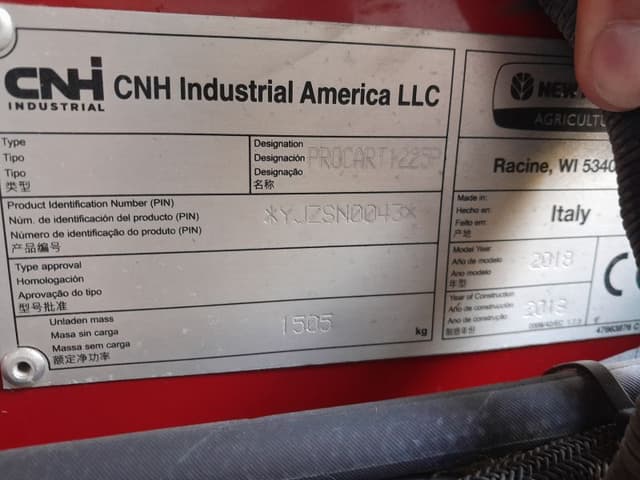 Image of New Holland 1225 equipment image 1